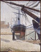 Georges Seurat The Harbour at Honfleur Spain oil painting artist